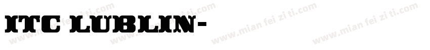 itc lublin字体转换